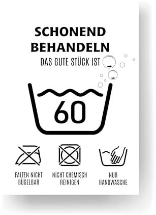 Schonend Behandeln Das Gute Stück ist 60 Karte Geburtstag Runder Geburtstag Geburtstagskarte (KT_038)