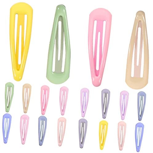 Healeved Creamy Pink Girls Hair Clips 20pcs Cute Hair Claw Clips Small Hairpins for Boys and Girls