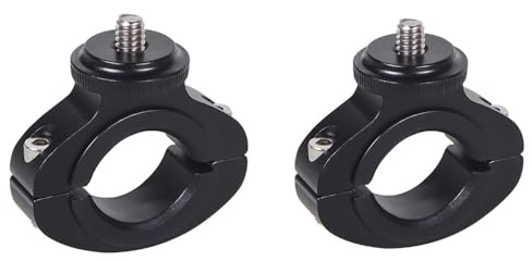 CS PRIORITY 1/4-Zoll-Schraube Fahrradlenker-Clip-Halterung, Fahrradklemme, Aluminiumlegierung, kompatibel mit Hero 13 12 Osmo Action5 Action-Kamera (2 Stück)