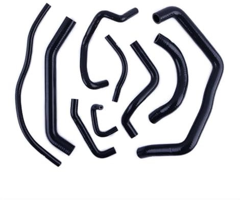 WziFAhao Manguera Refrigerante Silicona para Motocicleta Kit De Manguito De Refrigeración De Radiador De Silicona para Motocicleta, para CBR954RR CBR 954 RR Fireblade 2002 2003(Negro)