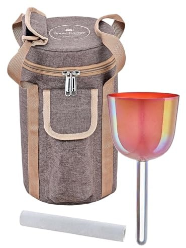 Sonic Energy 3,25 Zoll Solfeggio Kristallklangschale – 963 Hz, Ton H5 – Für Meditation, Yoga, Klangheilung – Inkl. Zubehör (ESOLCSB963)