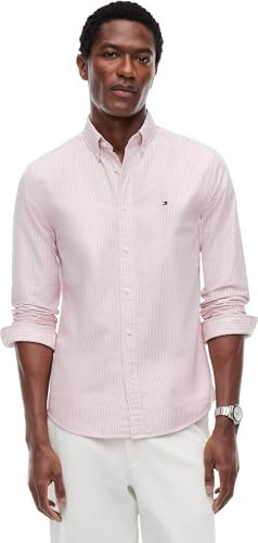 Tommy Hilfiger Herren Hemd Stripe Regular Fit Langarm