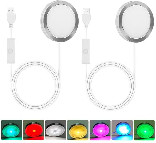 2 Stück 3D Drucker LED Lampen Kit, 3D Drucker Zubehör für Bambu lab A1/A1mini/P1S/P1P/X1C RGB Licht Baoblaze LED-Kreativbeleuchtungs-Kits DIY Lampe Kits