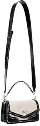 Ralph Lauren Tayler Straw and Leather Crossbody Bag, Small