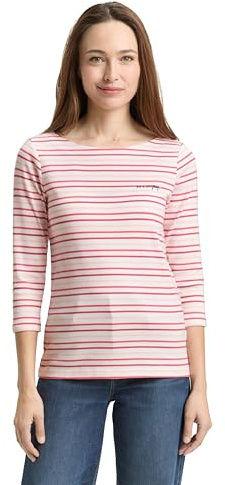 TOM TAILOR Damen Langarmshirt mit Streifenmuster