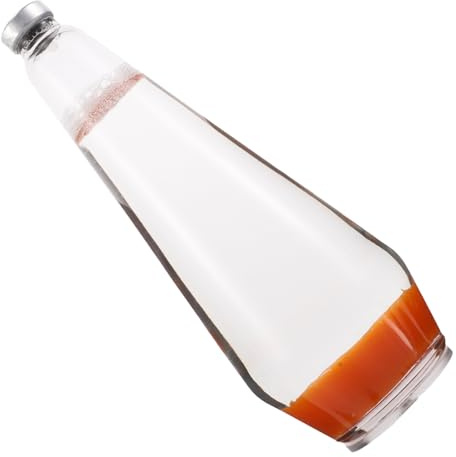 MUELODSIC Portable Glass Wax Liquid Bottle for Motion Lamp Replacement with Broad Compatibility, Modern Decorative Appeal, and Sleek Design, for Party and Home Use