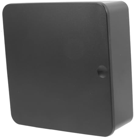 STAHAD Porte-clés Mural Magnétique sans Perçage Boîte de Rangement Noire Compacte pour Entrée Support de Clés Murale Pratique Crochet à Clés pour Maison et Bureau et Moderne