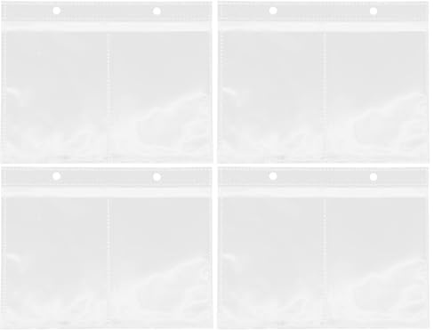 FESTFENDS 20 Stück Fotohüllen aus Kunststoff für Fotoalben Transparente Albumseiten zum Einstecken von Fotos und Rezeptkarten Schutz und Aufbewahrung im Einsteckalbum