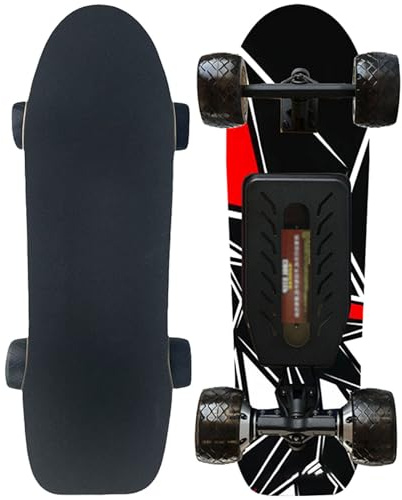 Elektro Skateboard, wasserdichtes Longboard-Skateboard mit 22-40km/h höchstgeschwindigkeit, 8–30 km reichweite, Mobility Transport Tools für Erwachsene Dual-Drive-33km