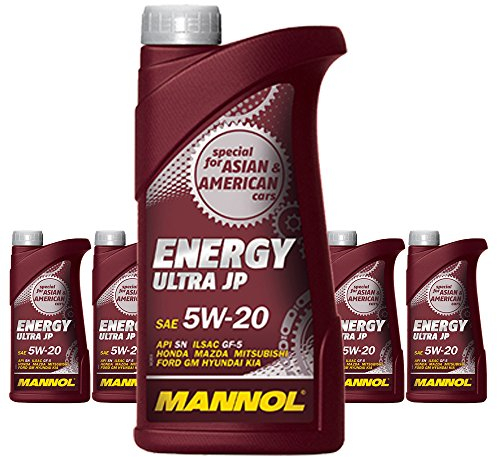 5 x 1L MANNOL Energy Ultra JP 5W-20 ILSAC GF-5 / Motoröl Dexos 1