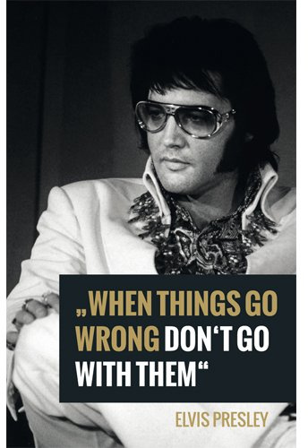 modern times Magnet Kühlschrankmagnet LUSTIG - Motiv: ELVIS PRESLEY WHEN THINGS GO WRONG - MAGNETE, Anlass:, Künstler/Verlag ABG EPE IP LLC elvis.com, Größe: 8,5x5,5 cm