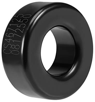 sourcing map 23,5 x 47,3 x 18,5mm Ferrit Ring Eisenpulver Toroid Kerne Schwarz Ferritkerne DE de