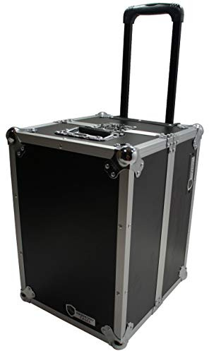 Harmony Audio Case HCLPHWE Rolling Flight Case Wheels & Handle 100 LP Vinyl Records