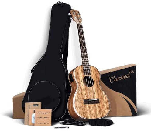 103 6 cuerdas acústica/eléctrica Guitalele con accesorios