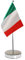 Bandiera da Tavolo Italia 9 x 6 - Set di Piccola Bandiere Italiano Comprende Pennone e Base