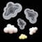 iSuperb 3 Stück 3D Silikonform Wolke Gießform für Schmuck, Fondant, Resin - DIY Handwerk Mold (3 Formen)