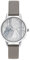 Olivia Burton Analog Quarzuhr für Damen Kollektion Snow Globe mit Graues Veganes Lederarmband - OB16SG10
