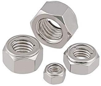 BOZONLI M20(20mm) Kontermuttern Sechskantmuttern Sicherungsmuttern Stopmuttern Klemmmuttern 304 Edelstahl Selbstsichernd Kontermutter