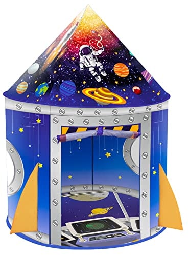 Spielzelt Kinderzelt für Drinnen Outdoor, Spielzelte Tipi Zelt Pop-UP Kinderzimmer Spielhaus Spiele Spielzeug Geschenk für Kinder Jungen Mädchen Kleinkinder (Blau)