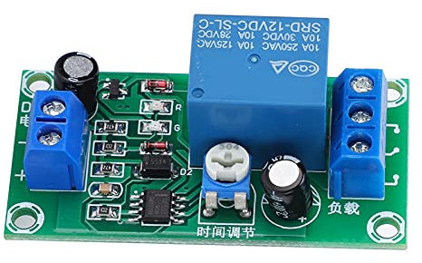 DC 12V Módulo de Relé de Retardo de Tiempo NE555 Tablero de Controlador de Retardo de Relé de Temporizador para Electrónica Automotriz Doméstica