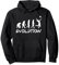 Lustiger Volleyball Evolution Volleyball Boy Pullover Hoodie