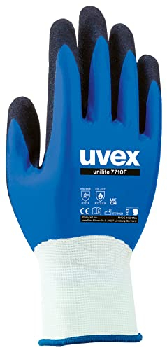 Uvex Unilite 7710F - Vollbeschichtete Mehrzweckhandschuhe für schwere Arbeiten - Größe 8