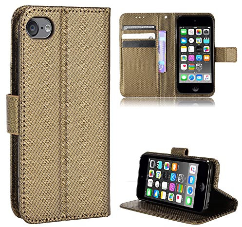Baifu Lederhülle für iPod Touch 7 Hülle, Flip Case mit Stand, Diamant Cover Etui Handyhülle für iPod Touch 7，Diamant02