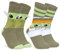 Disney Damen Socken, 2er Set Kuschelsocken Damen Flauschig mit ABS Mickey Minnie Baby Yoda Stitch (Grau Mandalorian)