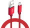 Micro USB Charger Cable, Android Charger Cable Nylon Braided Micro Charging Lead Fast Charge for Samsung Galaxy S7 S6 S5 J6 J5 J3 A6, Huawei Y6 Y7, PS4, Xiaomi, Sony, Xbox- Red (3M)