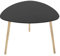 Atmosphera - Table d'appoint Mileo - Bois et hévéa - Noir