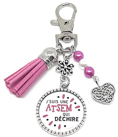 Porte clés Atsem qui Déchire - Bijoux de sac Atsem