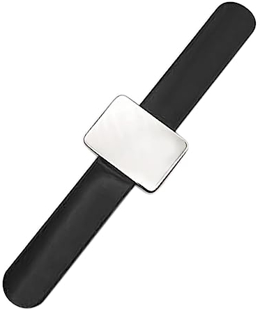 1 Stück Silikon-Magnetarmband, quadratisches magnetisches Handgelenkband, tragbares Pin-Pad-Armband, magnetisches Pin-Pad-Handgelenkband für Heimwerker, Nähen, Friseur (schwarz)