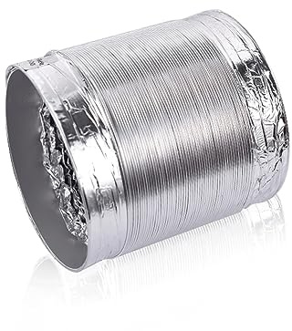 Flexschlauch Für Klimaanlagen Abzugshaube Abluftschlauch Ø 80/100/110/120/150/160/170/180/200mm Aluflexrohr 2 Stück Schlauchschelle Edelstahl Lüftungsschlauch Lüftungsrohr (Color : 2m, Size : 170mm