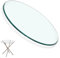 Tablero De Mesa De Cristal Templado Redondo, Tapa De Cristal para Mesa Redonda, Mesa Redonda Comedor Transparente, Tapas De Mesa De Vidrio De Bricolaje, Resistente A Los Arañazos ( Color : Clear , Siz