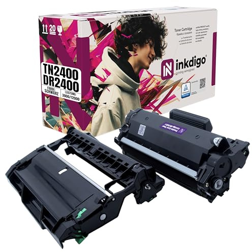 TN2420 + DR2400 XL - Premium TÜV Toner Schwarz + Trommel Kompatibel für Brother DCP L2530DW L2510D L2550DN HL L2310D L2350DW L2370DN L2375DW MFC L2710DW L2710DN L2750DW