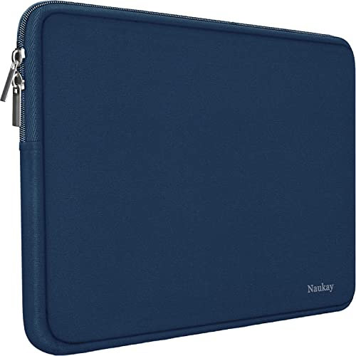 Custodia per laptop da 17, resistente in neoprene, per computer portatile / Notebook / Tablet borsa da trasporto compatibile per Asus/Dell/Fujitsu/HP/Sony/Acer, colore: blu scuro