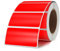 YIKIADA 500 Stück Etiketten 25 × 50 mm Selbstklebend Beschriften Aufkleber Vinyl Wasserfest Ablösbar Klebeetiketten Rolle für Marmeladengläser Rot