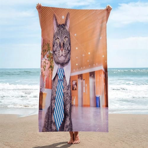 Toalla Playa Negocio Toallas Playa Grande Microfibra Anti Arena Gato Playa Toallas para NiñA NiñO Adulto Piscina Toalha de Praia Mujer Hombre 200x200cm