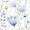 CiCiwind Self Adhesive Wallpaper Floral 41×300cm Peel and Stick Wallpaper Blue White Floral Contact Paper Sticky Back Plastic Thicken Stick on Wallpaper Waterproof Vinyl Wrap for Wall Furniture Decor