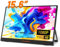 15.6 inch Portable Monitor with Kickstand,1080P FHD HDR IPS Gameing Monitor for Laptop,Ultra Slim HDMI USB-C External Second Screen for PC,Mac,Xbox,PS4/5,Switch,SLR Camera,Ipad ,With Smart Cover