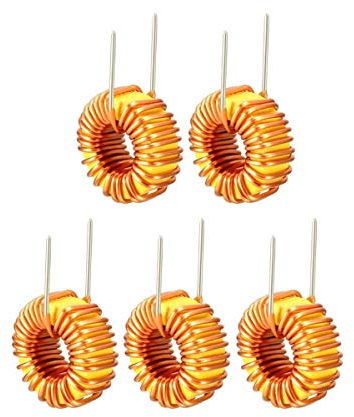 Kupferinduktivitätsspule, Toroid-Windinduktordraht, vertikaler Toroid-Magnetinduktor-Monoschichtdraht windgewickelt 3A/6A/8A 68Uh 100Uh 220Uh 470Uh Induktivitätsspule 5 Stück, 47UH 10A (Size : 68UH 1