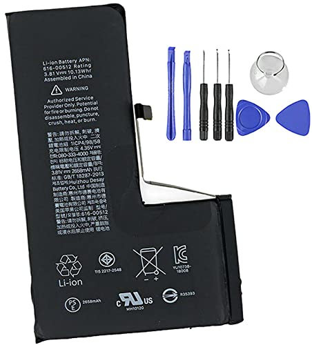 Batterie compatible pour iPhone XS nouvelle 2658 mAh neuve avec kit tournevis
