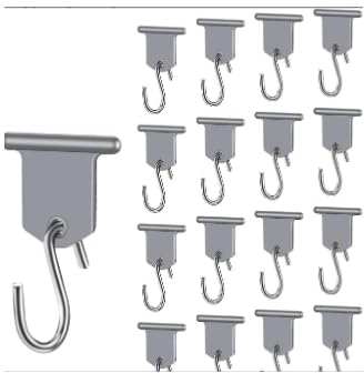 MplehDa Ganci per Tende da Campeggio, 16 Pezzi Gancio per Tendalino Camper, Ganci per Tende a S, Gancio per Tenda da Sole per Camper, per Camper, Roulotte, Campeggio, Giardino, Decorazione Natalizia