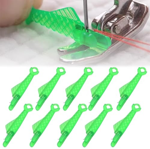 Nayyana 10 Stück Nadeleinfädler, kleine Fischform Einfädelhilfe für Nähnadeln Nähmaschinen Zubehör Nähnadeln Einfädler, Automatischer Einfädler Nadel Threading Tool für Handnähen