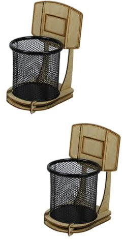 VILLCASE 2stücke Round Base Pen Holder Und Basketball Ständer Für Schreibtisch Kreativer Organizer Für Stifte Und Bürobedarf Basketball Fanartikel