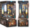 GalaSpark Puzzle 3D en Bois Book Nook - Kit Maison Miniature DIY avec LED, Modèle Garage Mécanique, Étagère Maison de Poupée Décoration Cadeau pour Adultes et Adolescents (Atelier Automobile)