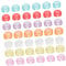 CANIGHT 40st Cremes Flasche Halbmond Löffel Kosmetischer Cremehalter Mini-lippenbalsam Klarer Behälter Make-up-spatel Leere Kosmetikdose Tragbares Perlenglas Topf Mit Gesichtscreme Plastik