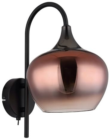 Wandlampe Wandleuchte Flurlampe Schlafzimmerleuchte Glas kupfer Wohnzimmerlampe