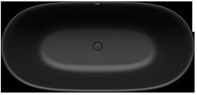 Kaldewei MEISTERSTÜCK OYO DUO Mod. 1051-4035, freistehende Badewanne, 1730x820mm, ohne Überlauf, 205143540667, Farbe: cool grey 90