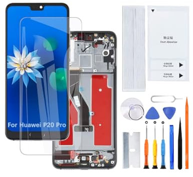 H&LYCYJ Pantalla LCD para Huawei P20 Pro TFT CLT-L29C CLT-L29 CLT-L09C LCD Kit de montaje (negro con marco, sin huellas dactilares)